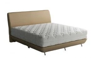 Mattress spring bed isolated on white background